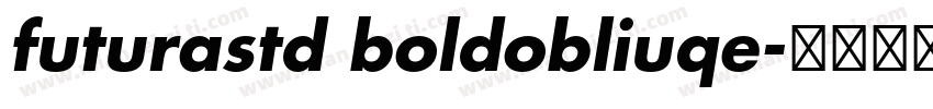 futurastd boldobliuqe字体转换